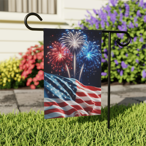 4th of July Celebration Garden Flag.