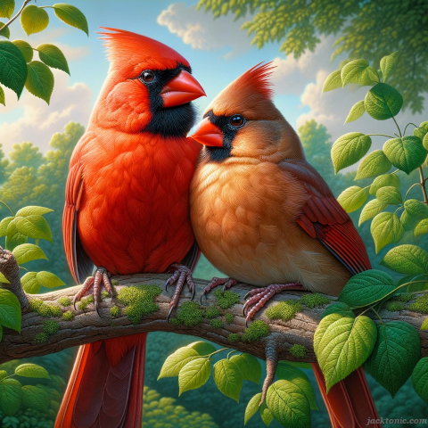 The Love Song of Ruby and Red - Discover Northern Cardinal Facts and Cardinal-Themed Decor